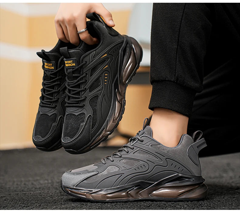 Men Shoes 2025 Casual Walk Air Cushion Marathon Breathable Lightweight Women's Comfortable Athletic Nonskid Sneakers