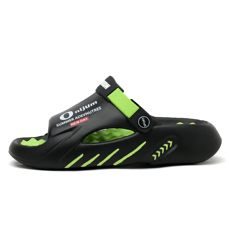 Slippers for Men Sandals 2024 Trending Mens Sandals Genuine Leather Men's Summer Shoes Men Sandel Men's Casual Sandal Slipers