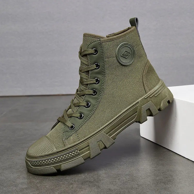 Men's High Cut Boots Warm Winter Lace Up with Fur Outdoor Hiking Male Shoes Platform Retro Original Deals Comfortable Offer Sale