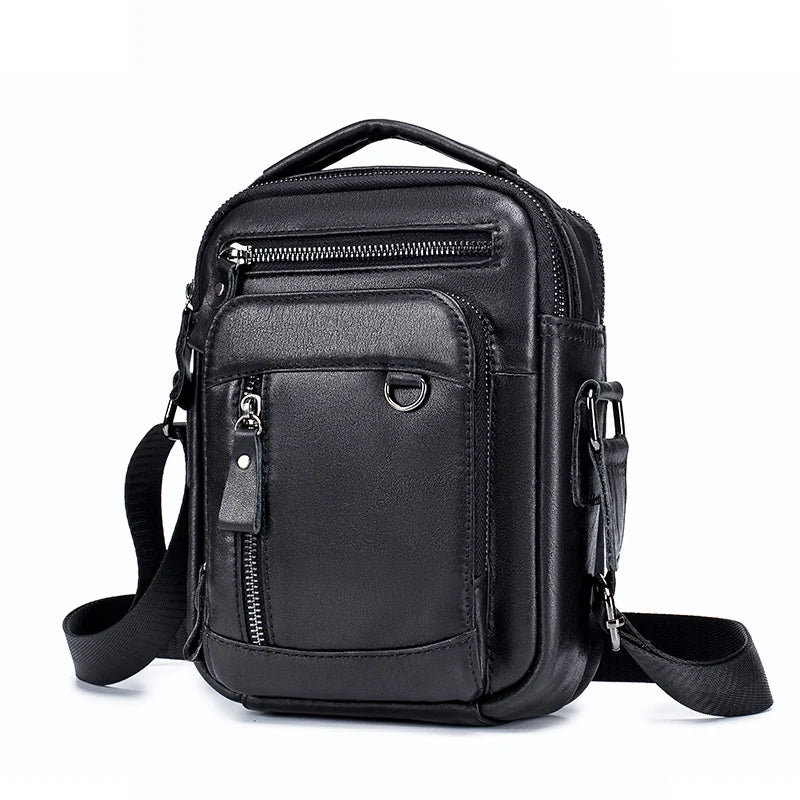 Brand 100% Genuine Leather Men's Shoulder Bags Messenger Bag for Men Crossbody Bags new Small Man Designer Handbag Bolso Male