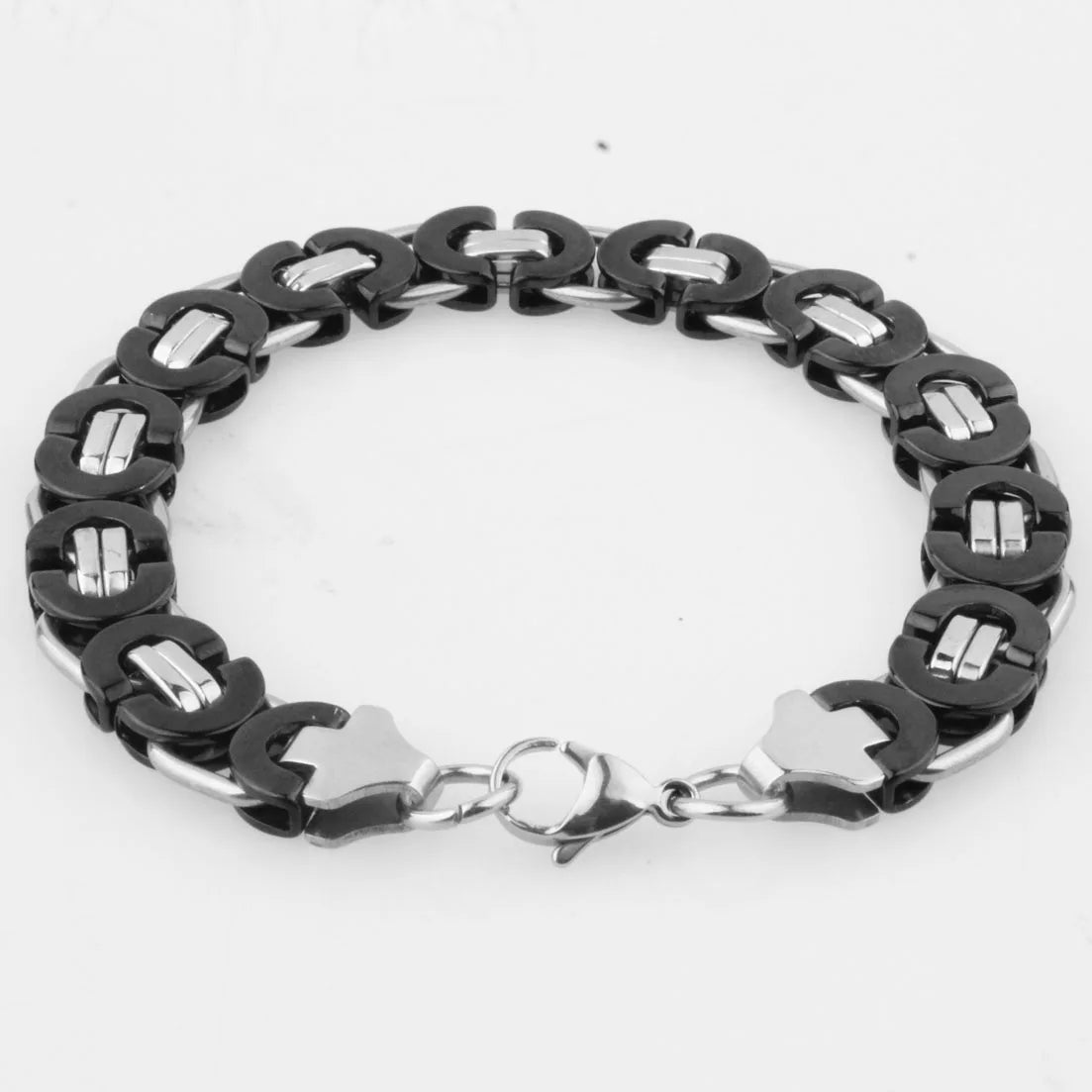 Factory Price! Fashion Men Bracelets Jewelry Punk Retro Byzantine Style Stainless Steel Bracelet Chains&Links Cool Party Gift