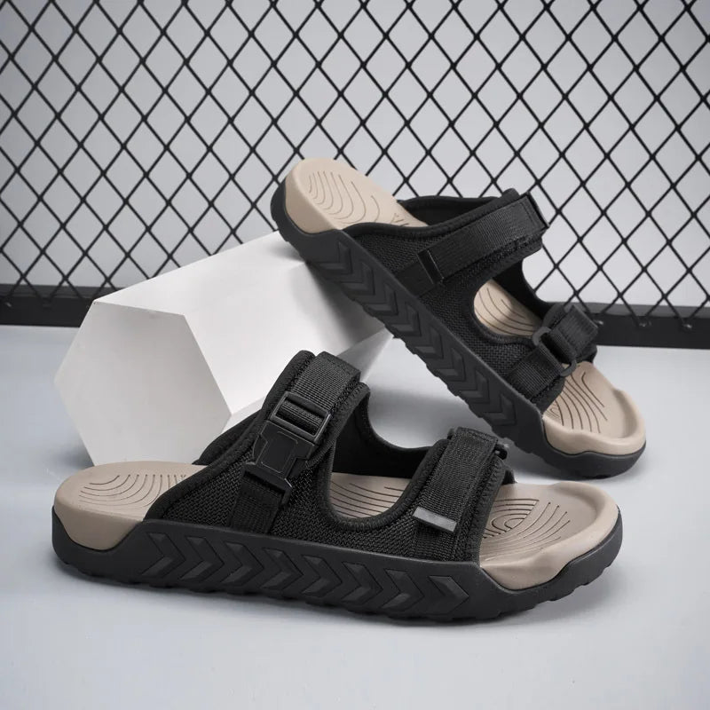 Summer Men Women Casual Sandals Couple Breathable Beach Slipper Outdoor Thick Soled Non Slip Sports Slippers for Men Big Size47