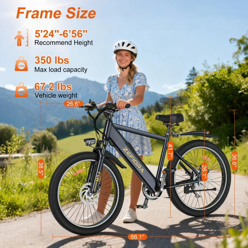 Electric Bike 14 26 Inch 1000w 30-50mph 30-60miles 48v Battery Aluminum Alloy,multiple Types Different Models Electric Bicycle