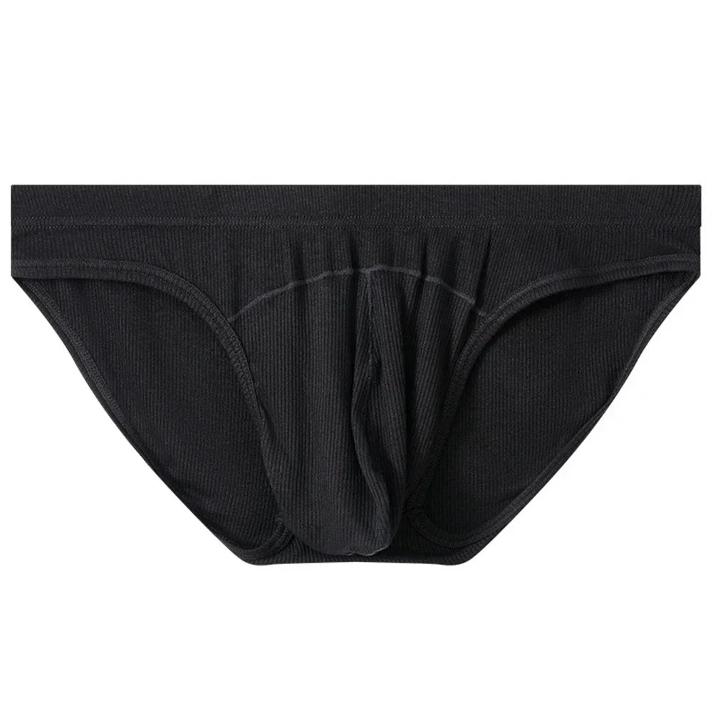 Underwear Men Threaded Low Waist U Convex Pouch Breathable Briefs Summer Quick-Drying underpants men Bikini Slip Homme panties