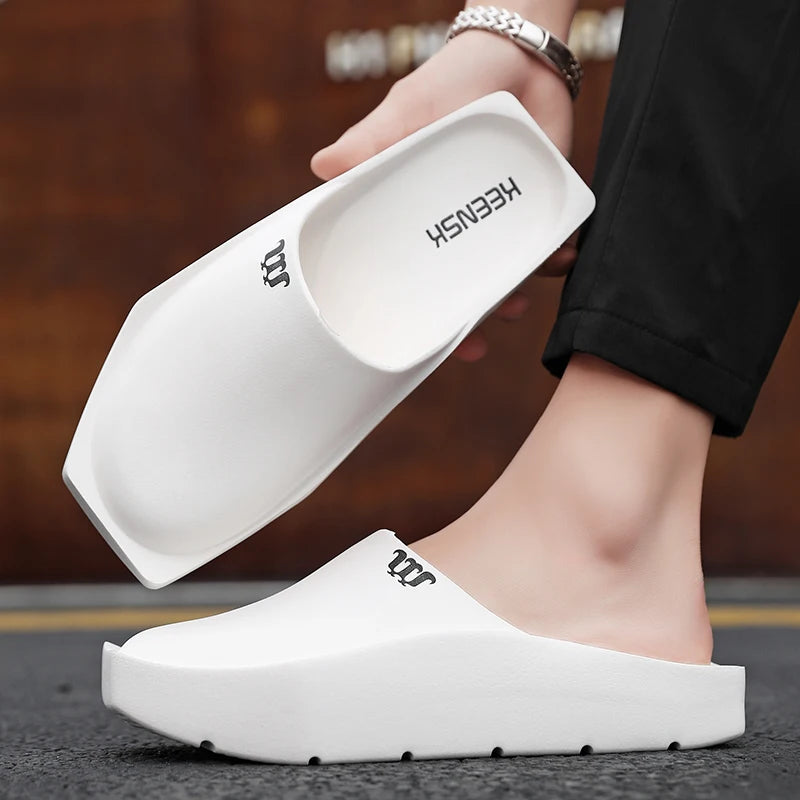 Original Men Slippers Slides Summer Beach Shoes Soft Indoor Thick Bottom Sandal Suitable Outdoor Sandals Flip Flops Designer