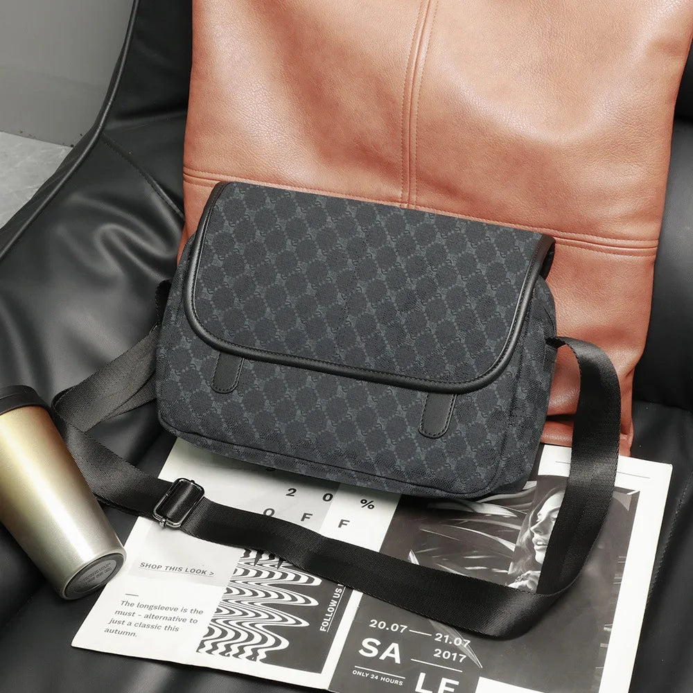 Designer Leather Large Messenger Bag for Men Bags Casual Man Crossbody Bag Male Sling Bag Fashion Business Shoulder Bag Luxury