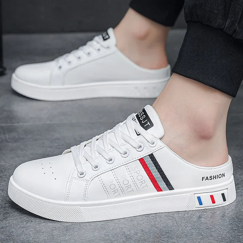 Summer Men Slippers Brand Comfortable Casual Shoes for Men Fashion Flat Sneakers High Quality Men Half Slippers Tenis Masculino