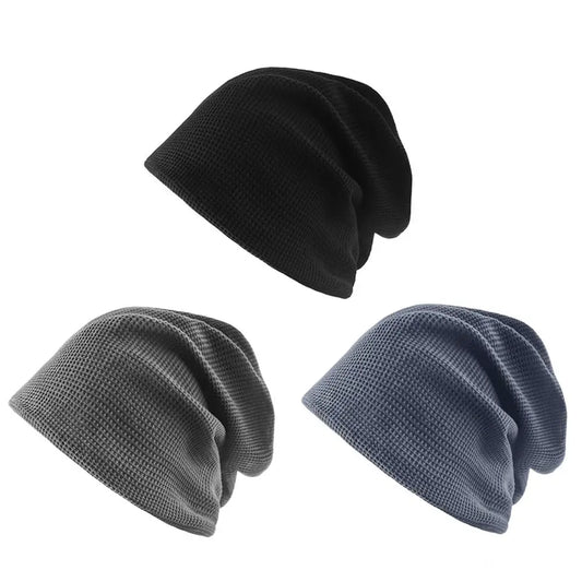 Casual Beanies for Men Women Fashion Soft Knitted Winter Hat Solid Color Hip-hop Bonnet Unisex Cap