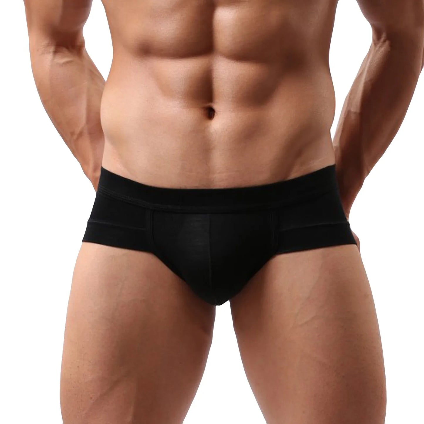 Mens Sexy Modal Underwear Briefs Men Low Rise U convex Pouch Brief Underpants Men Breathable Briefs
