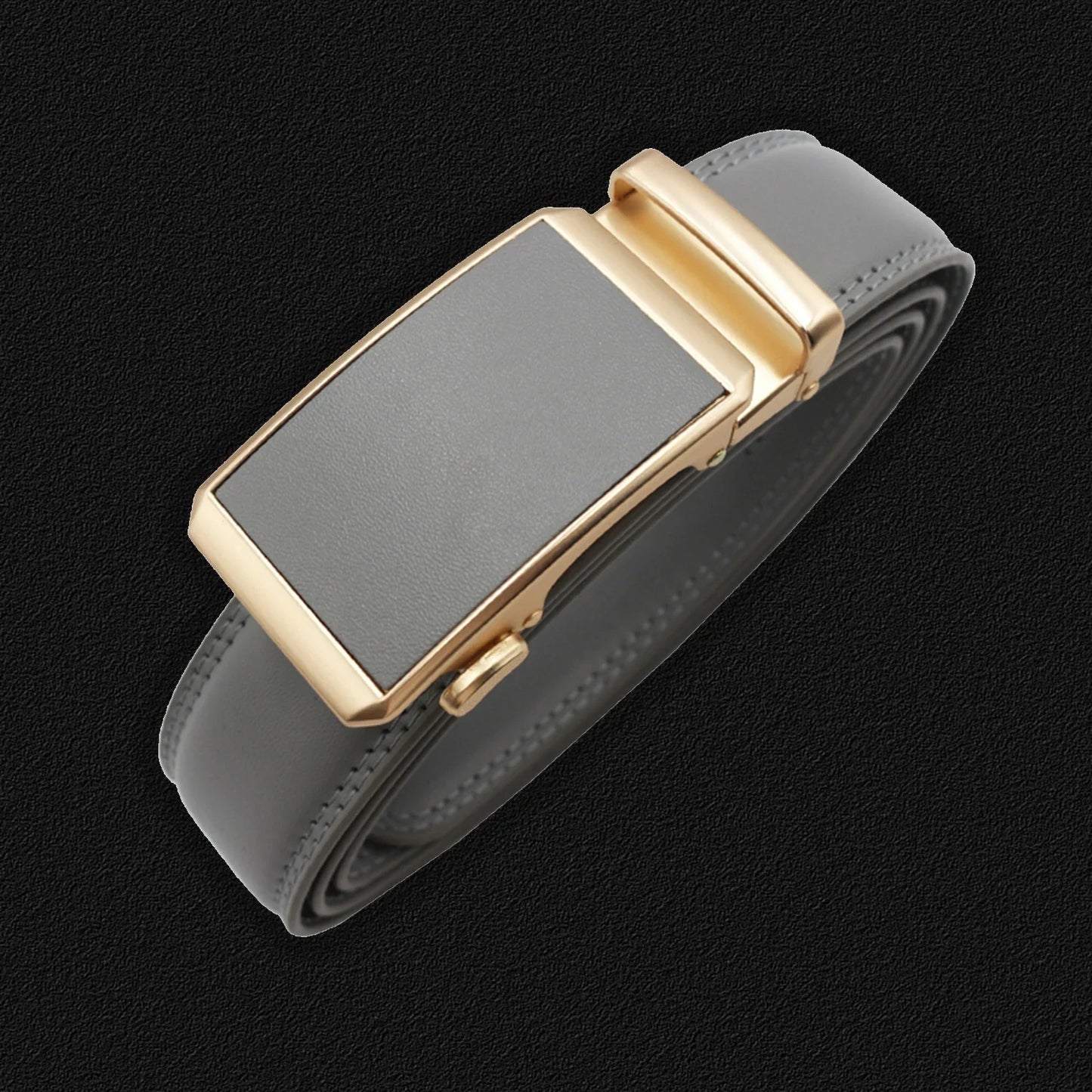 Men Automatic Buckle Belts Genuine Leather Belts for Business Men Luxury Black Strap Waistband New Fashion Brand Designer