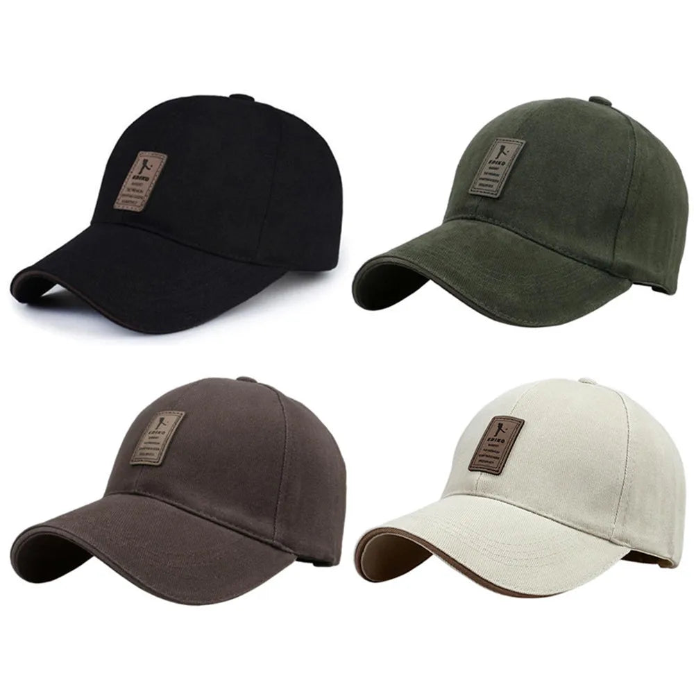 Sports Baseball Cap for Men Women Cotton Hiking Fishing Camping Black Red White Blue Green Brown Caps H59RT