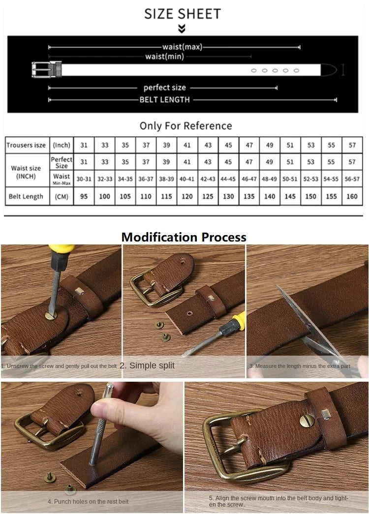 Men Belt Genuine Leather Heavy Metal Rivet Punk Belts For Men Rock Stud Cowboy Men Ceinture Homme Waist Belt Cinturon Mujer