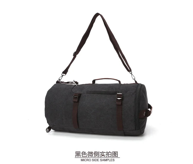 2025 Fashion Large Man Travel Bag Mountaineering Backpack Male Luggage Canvas Bucket Shoulder Army Bags For Boys Men Backpacks