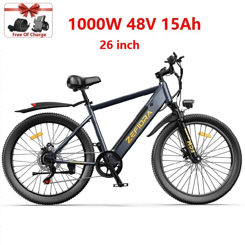 Electric Bike 14 26 Inch 1000w 30-50mph 30-60miles 48v Battery Aluminum Alloy,multiple Types Different Models Electric Bicycle