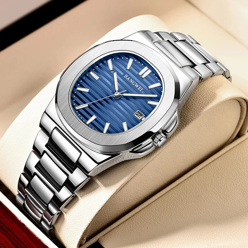 Watch For Men Top Brand Luxury  LIGE  Fashion Full  Steel Quartz Men Watches Date Business Sport Male Wristwatch Clock Montre Ho