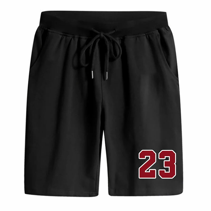 Mens Shorts Sports Printing Jogging  Short Trouser Casual Versatile Man Shorts Hot Sales Lightweight Knee Shorts Summer Fitness