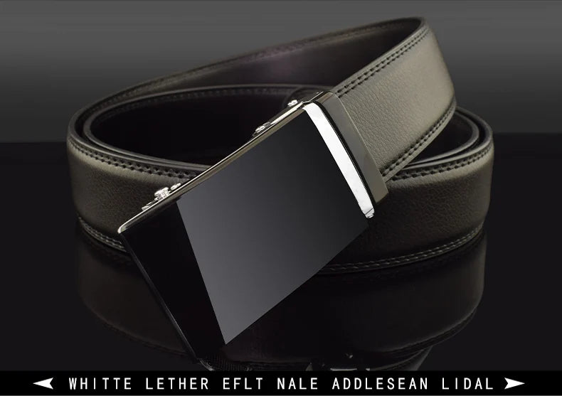 2024 Men Designer Belts High Quality White Luxury Brand Belt Automatic Buckl Cowskin Casual Business Waist Strap Ceinture Homme