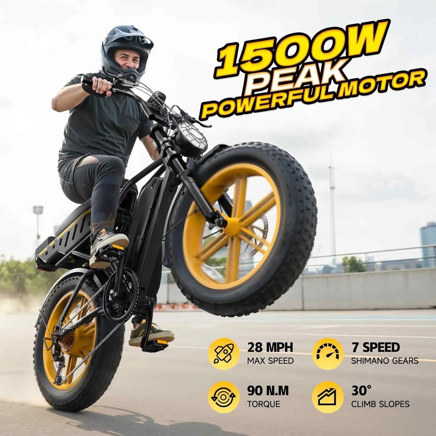 TST Electric Bike for Adults, 1500W Peak Motor Ebike with 48V 15/25/30Ah Built-in Battery, 60/120 Miles Range 28, Customized