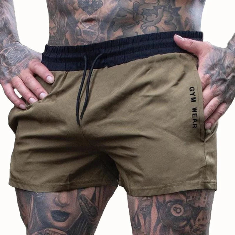 2024 Summer Gym Fitness Men's Shorts Sweatpants Thin Fashion Men Marathon Running Shorts Sports Breathable Training Pants