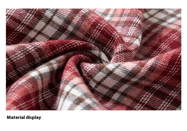 2025 New Men's Checkered Shirt Spring and Autumn Long Sleeve Slimming Shirt Korean Men's Best Selling Fashion Trend Top