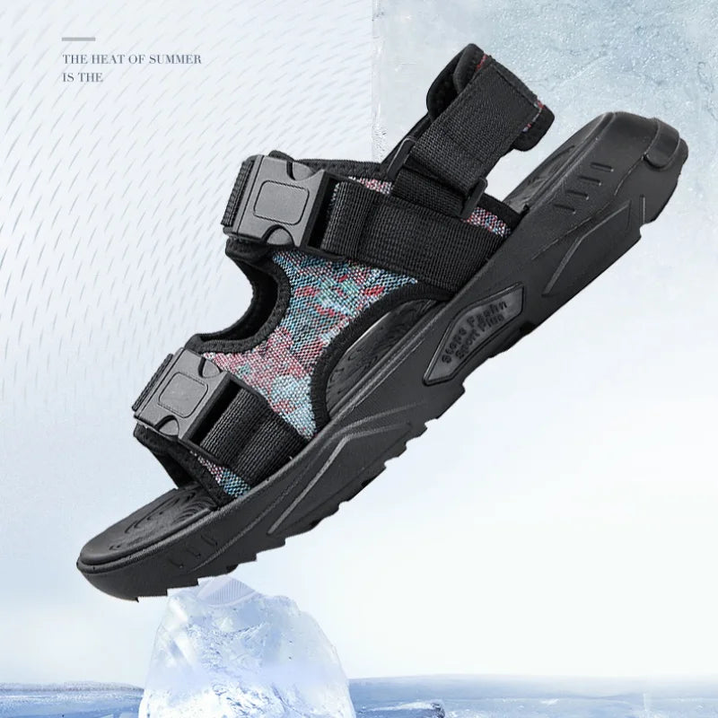 Hot Sale Men Sandals Outdoor Thick Bottom Non-Slip Sports Casual Sandals for Men Summer Wear-resistant Mens Slippers New Fashion