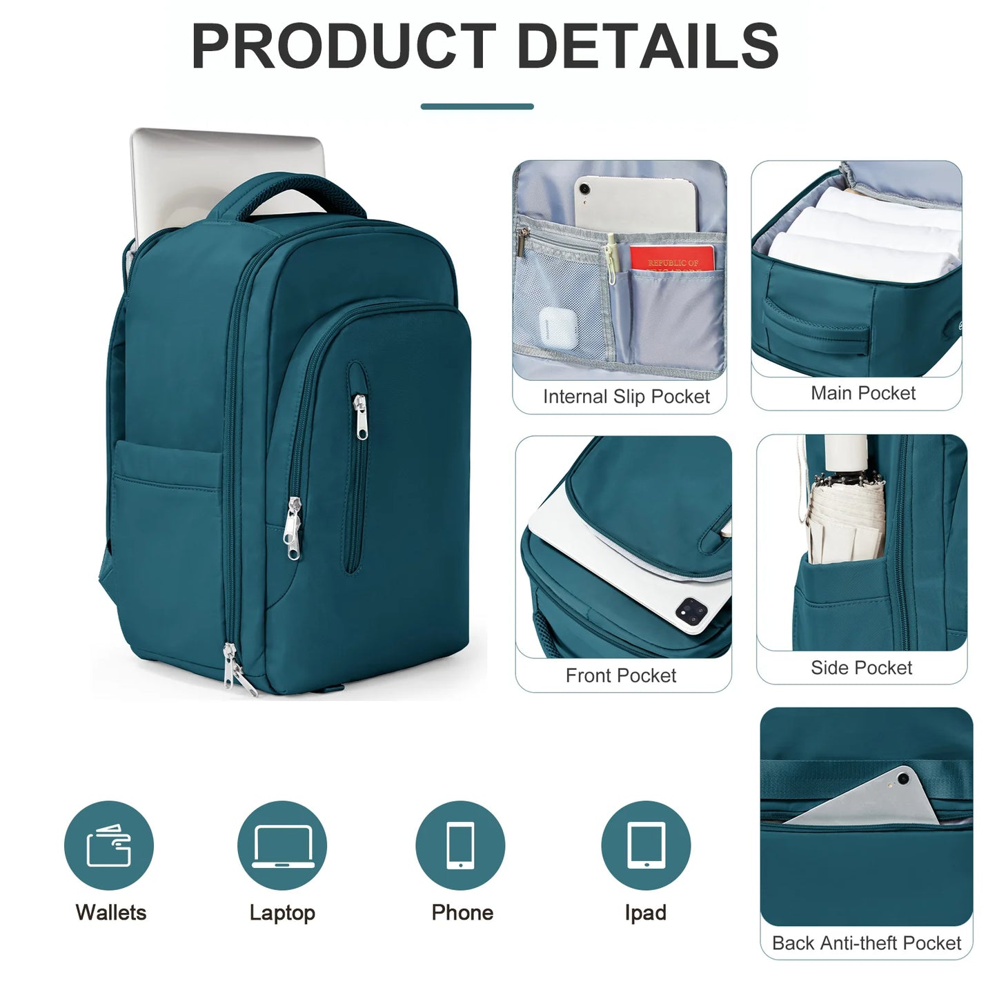 Men's Cabin Backpack Flight Laptop Bag Travel Backpacks for Women Large Capacity Ryanair 40x20x25 Carry-Ons europe Luggage Bags