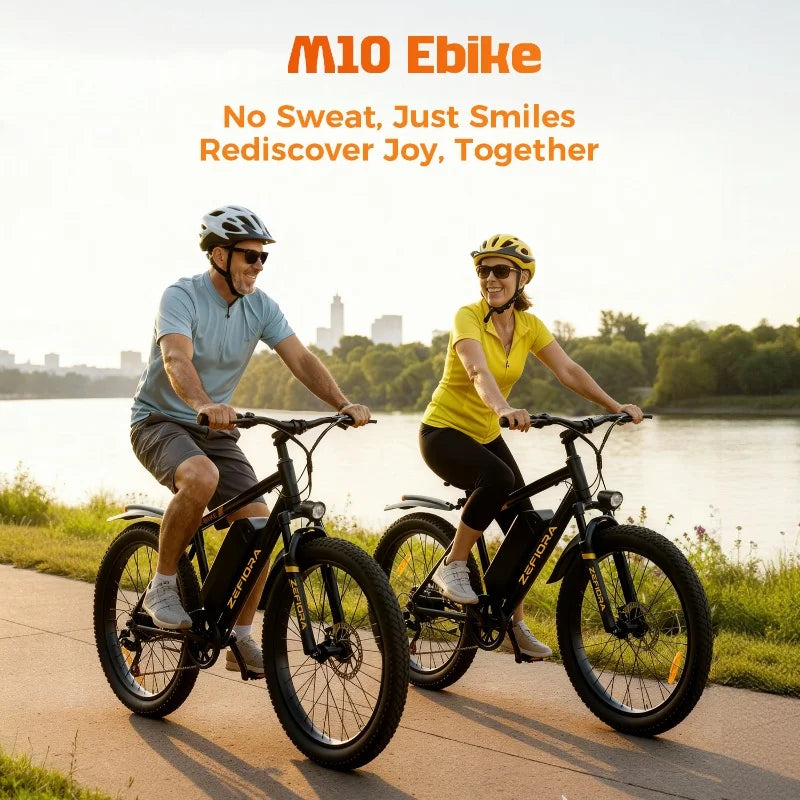 Zefiora M10 26 29er Mountain Bikes,48v Aluminum Alloy 1000w Motor Ebike, Adjustable Brake Seat,for Cycling Electric Bicycle