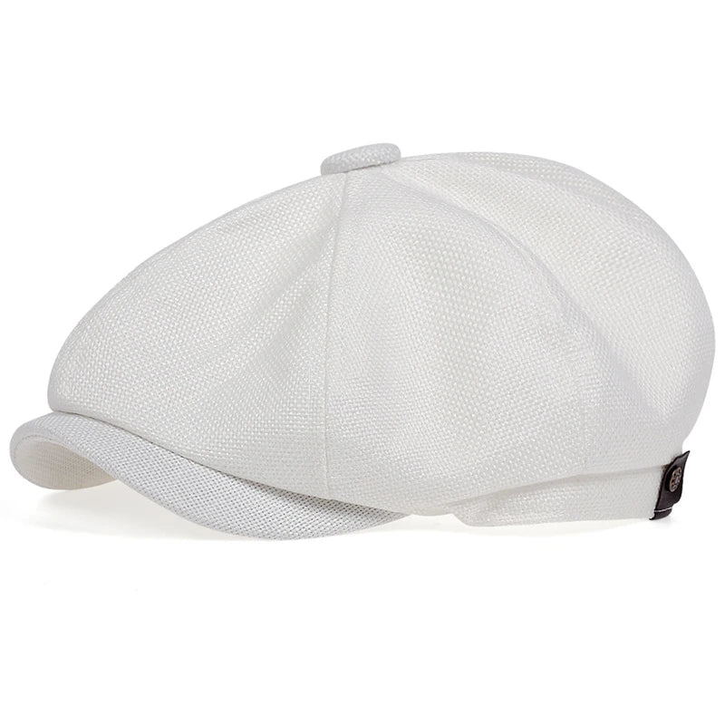 New Men Casual Newsboy Hat Spring Summer thin retro beret Hat wild casual Hats unisex octagonal Cap Fashion Hip Hop Caps gorras