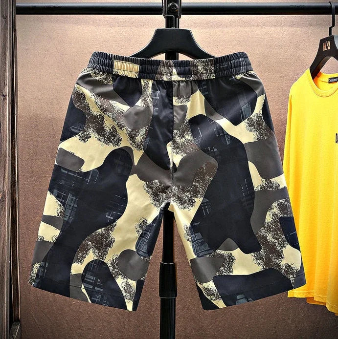 Shorts for Men Anime Graphic Board Man Short Pants Beach in Bulk with Ice Elastic Personalizate Fashion Streetwear New Pant 2024