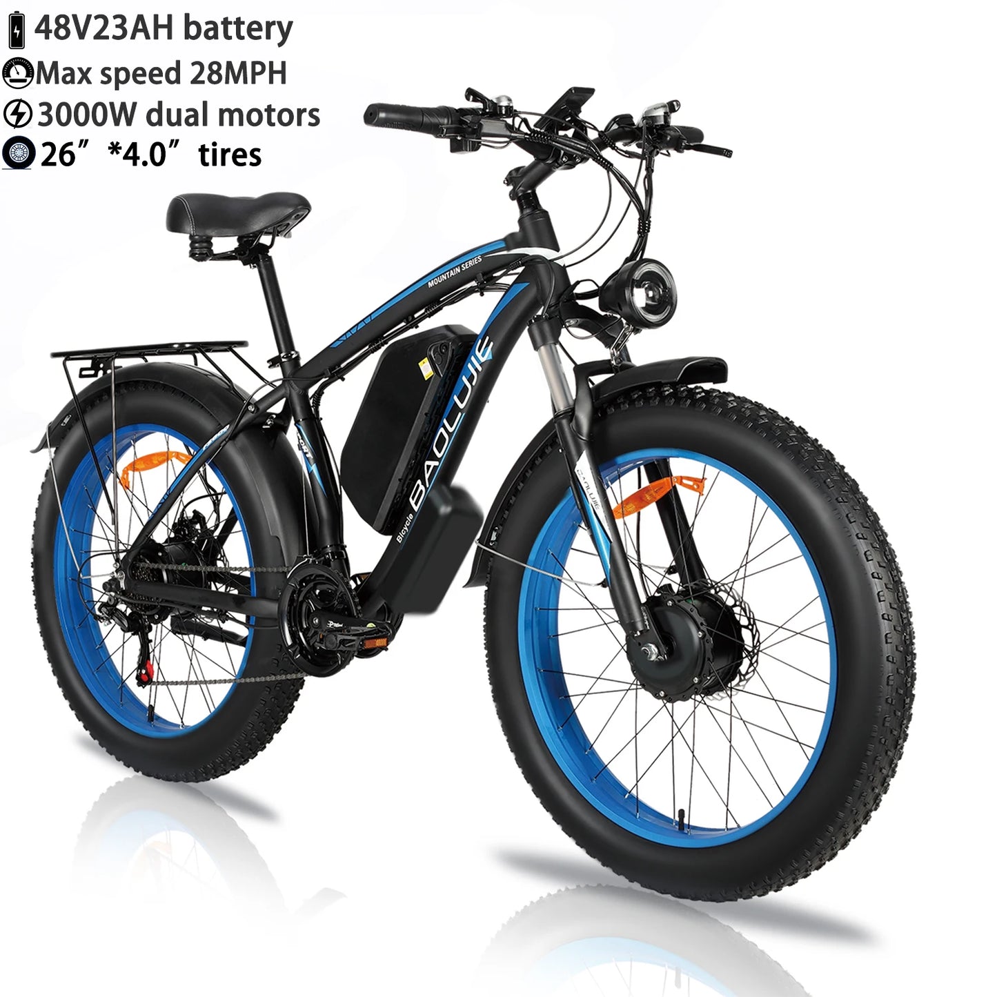 OEM DM01 Electric Motorcycles Peak 3000W Brushless Gearless Motors 60V 30AH Lithium Battery Max Speed 42MPH Adult Off Road Ebike
