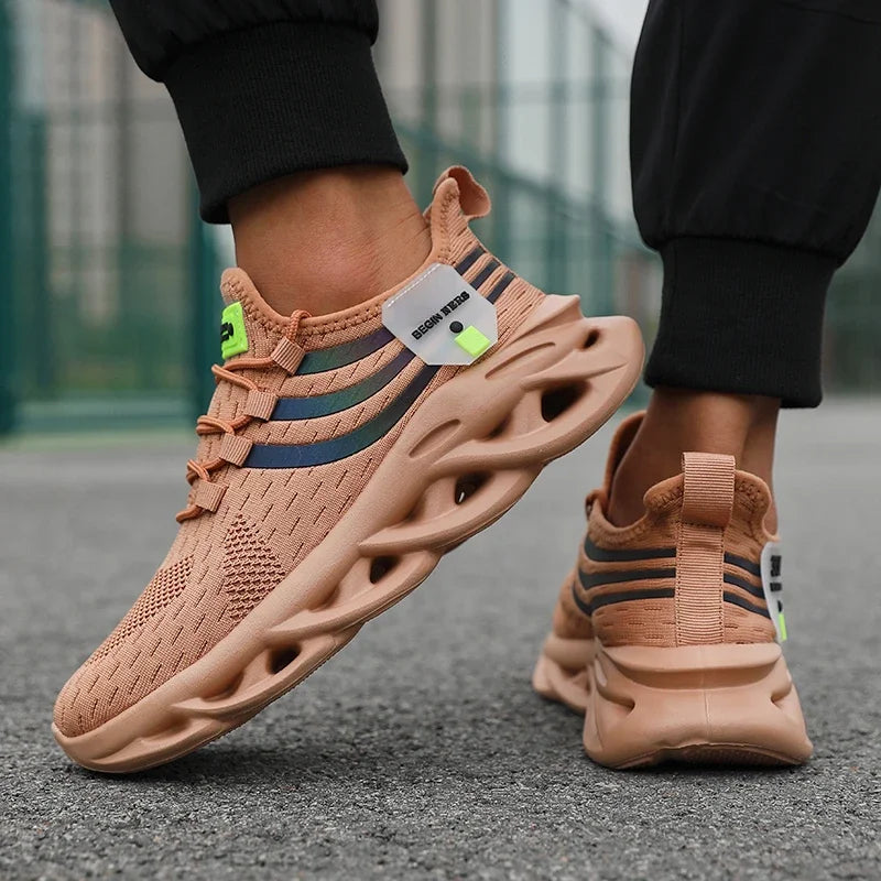 Sneakers for Men Casual Sport Shoes Breathable Lightweight Outdoor Mesh Platform Running Shoes Athletic Tenis Walking Shoes