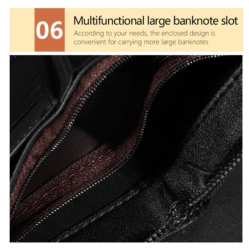 Premium Vintage Leather Wallet for Men - Secure Credit Card Holder & Coin Purse -Commute Essential with Durable PU Leather