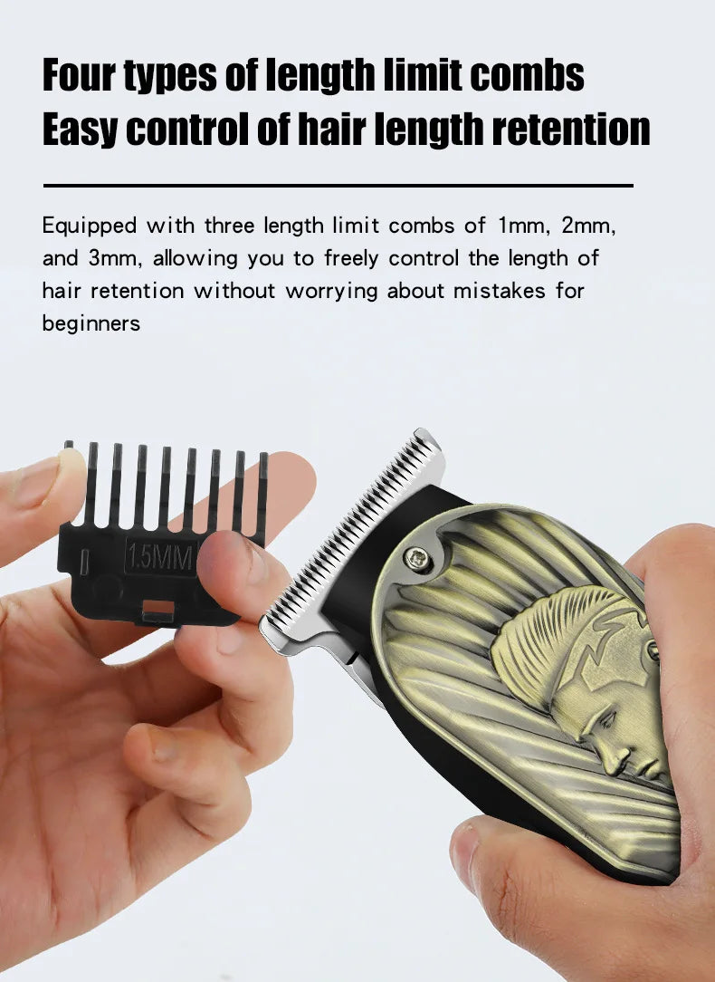 Professional Clippers and Trimmers Set,Beard Trimmer, Barber Clippers, Rechargeable Electric Shaver Hair Clippers for Men