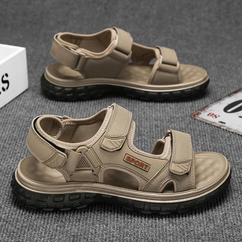 Sandals men summer fashion new style outdoor wear soft sole wear-resistant anti slip anti odor breathable dual-use beach sandals