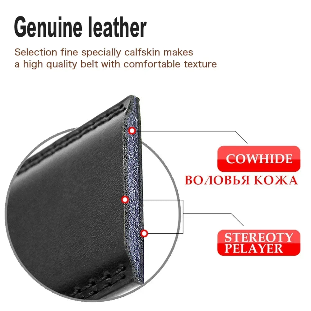 Men's Automatic Buckle Men Belts Luxury Brand Belts For Men Leather Strap Casual Business For Men's Gifts Winter