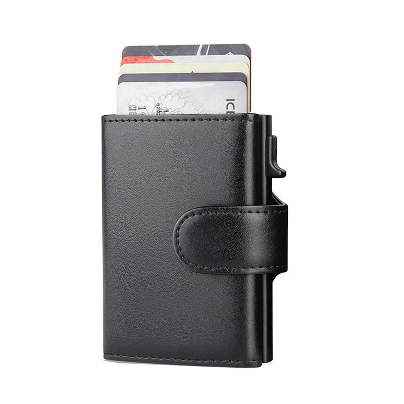 Rfid Microfiber Leather Men Wallets Fashion Card Holder Trifold Wallet Money Bags Smart Slim Thin Coin Pocket Wallet Purse