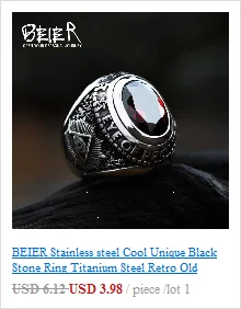 BEIER Vintage Man Boy Oval Tiger Eye Brown Stones Ring in Stainless Steel Jewelry Mens Accessories Anel Aneis BR8-699
