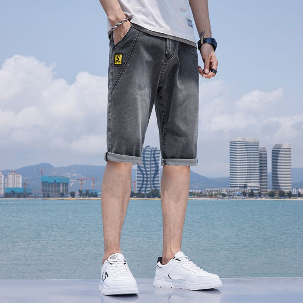 2023 new men's short jeans fashionable all match denim shorts capris for men  bermuda masculina men clothing pantalones cortos