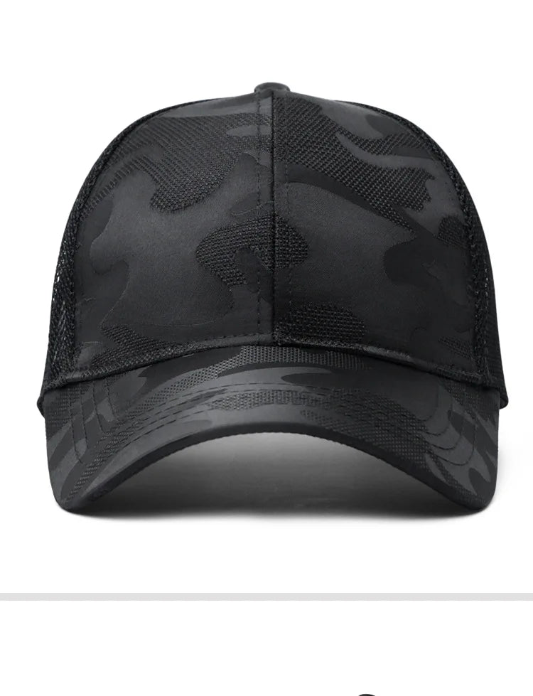 New Men Baseball Cap for Big Head Camouflage Trucker Hat Big Size Adjustable Hat Outdoor Golf Caps