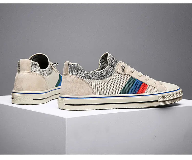 New Style Casual Shoes for Men Sneakers Lazy Slip on Man Shoes Breathable Summer Loafers Canvas Shoes for Men Mesh Sneakers