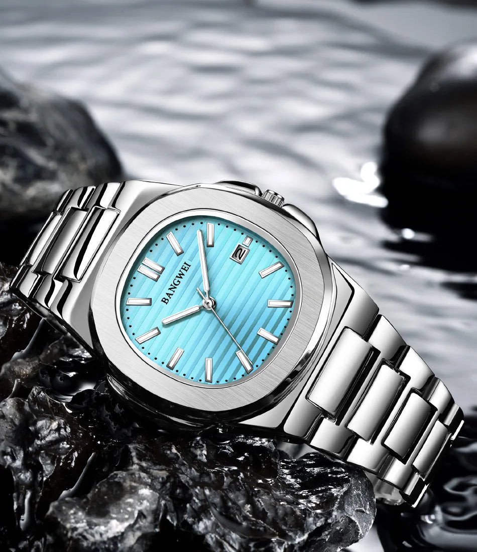 Watch For Men Top Brand Luxury  LIGE  Fashion Full  Steel Quartz Men Watches Date Business Sport Male Wristwatch Clock Montre Ho