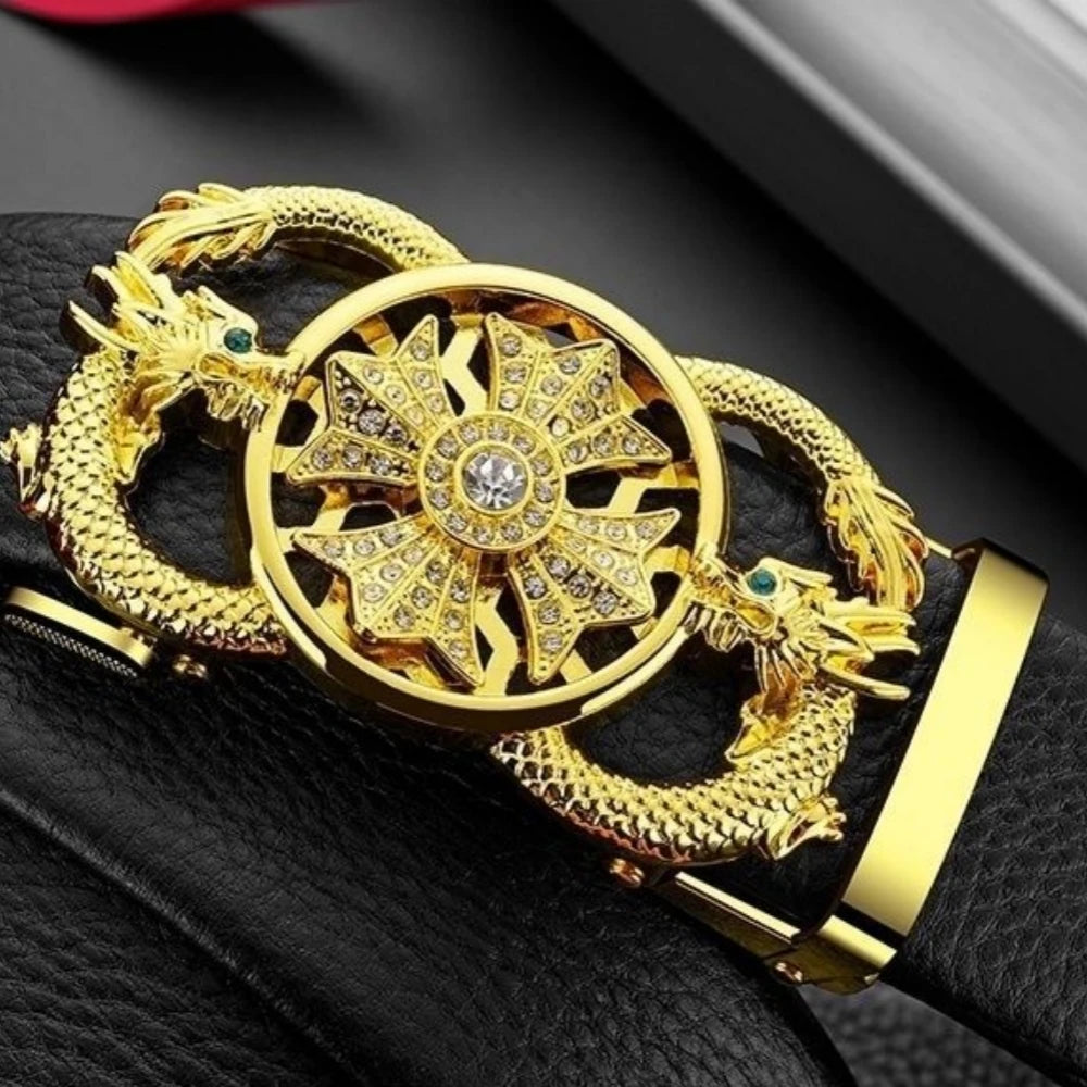 belt for men to give to dad, alloy automatic buckle belt,  business youth leather pants belt