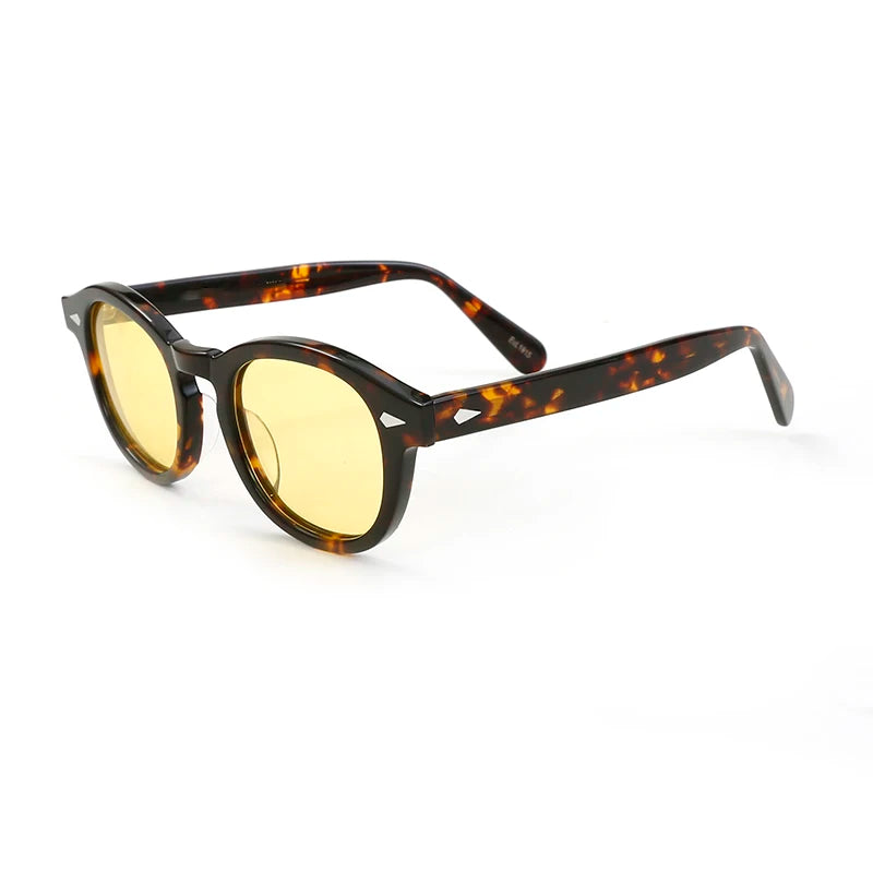 Men's Sunglasses Woman Johnny Depp Polarized Sun Glasses Acetate Frame Luxury Brand Vintage Driver's Shade