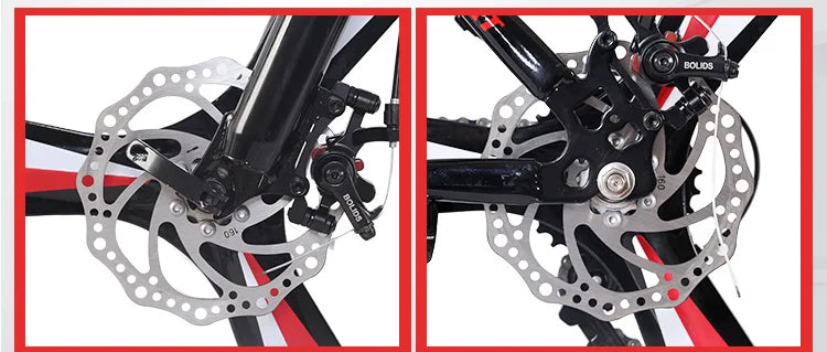 Bike Mountain Bike 24-inch 26-inch Lifestyle Fitness Bike with Dual Disc Brakes