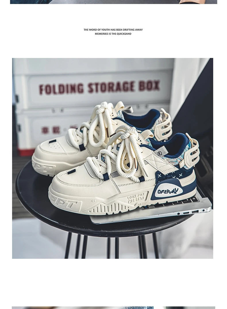 Shoes For Men Tennis Bread Hip-Hop Punk Skateboard Shoes Fashion Male Sneakers Couple Outdoor Sport Casual Shoes