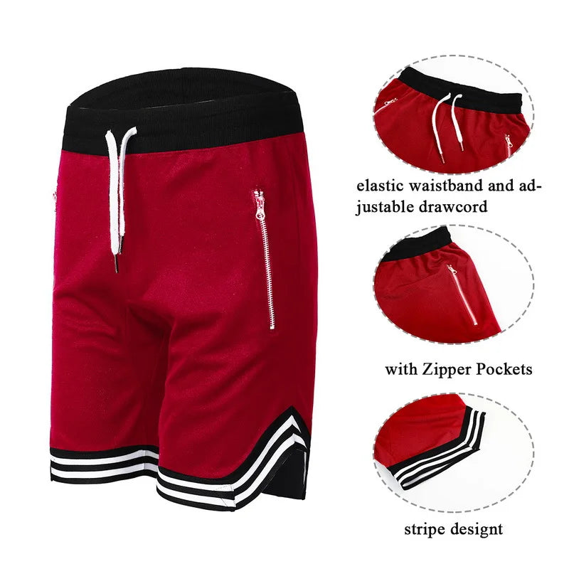 Men's Sports Basketball Shorts Mesh Quick Dry Gym Shorts for Summer Fitness Joggers Casual Breathable Short Pants Scanties Male