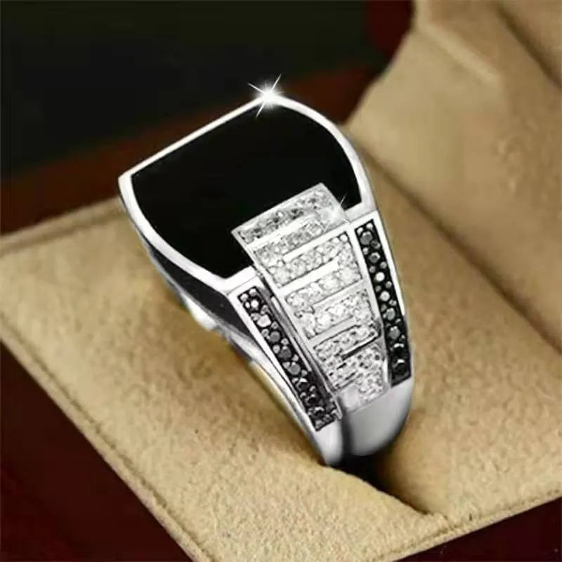 2025 New Business Drip Oil High-end Men's and Women's Rings Fashion Temperament High-end Ring Party Jewelry Wholesale