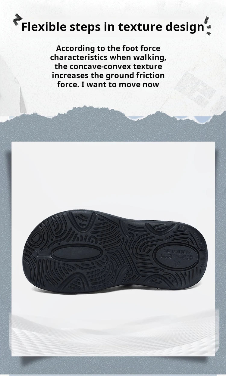 Men's Outdoor Sandals Sport Slippers Beach Slides Breathable Clogs Men Women Casual Garden Shoes Non-slip Men Outdoor Sandals