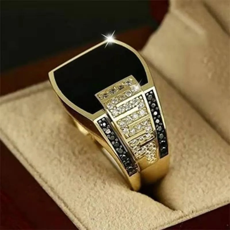 2025 New Business Drip Oil High-end Men's and Women's Rings Fashion Temperament High-end Ring Party Jewelry Wholesale