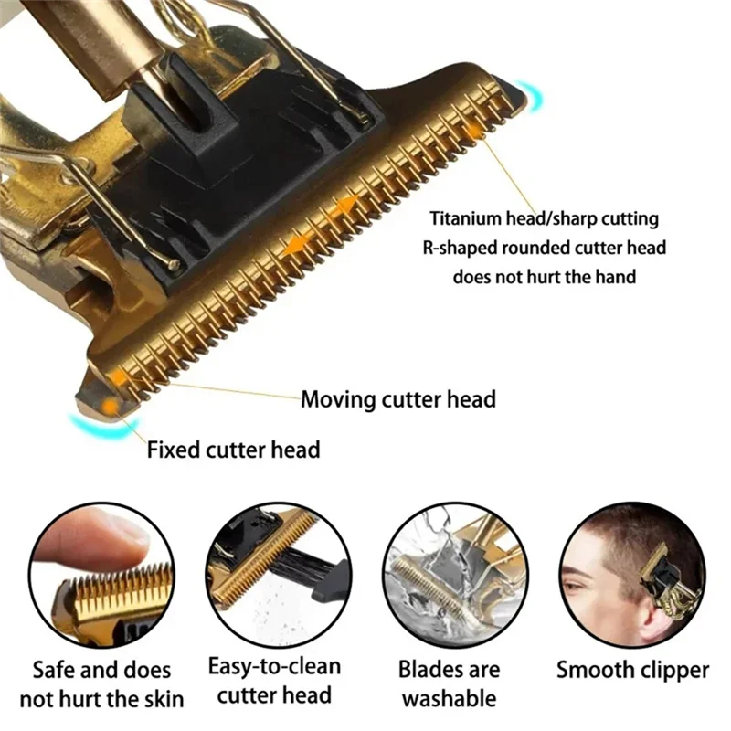 B59B-Hair Cutting Machine Barber For Men Professional Hair Trimmer Wireless Electric Hair Clipper Men Beard Shaver Durable